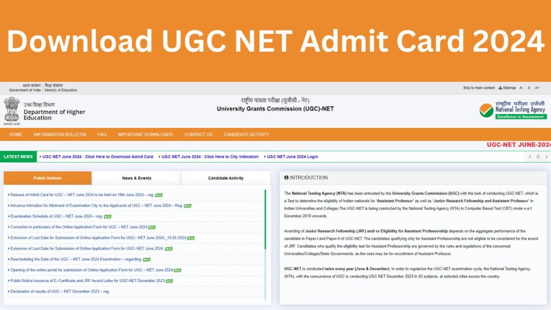 UGC NET Admit Card 2024