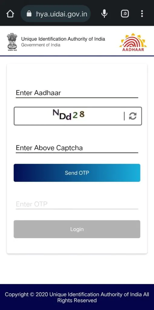 Download Aadhar with VID