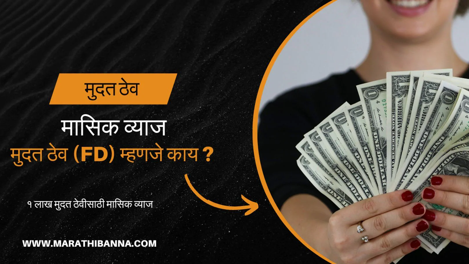 १ लाख मुदत ठेवीसाठी मासिक व्याज