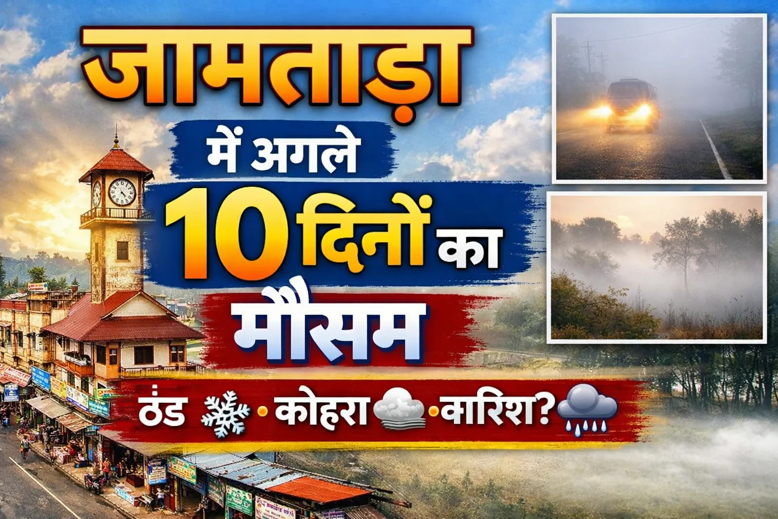 जामताड़ा में अगले 10 दिनों का मौसम: आसान और भरोसेमंद जानकारी
